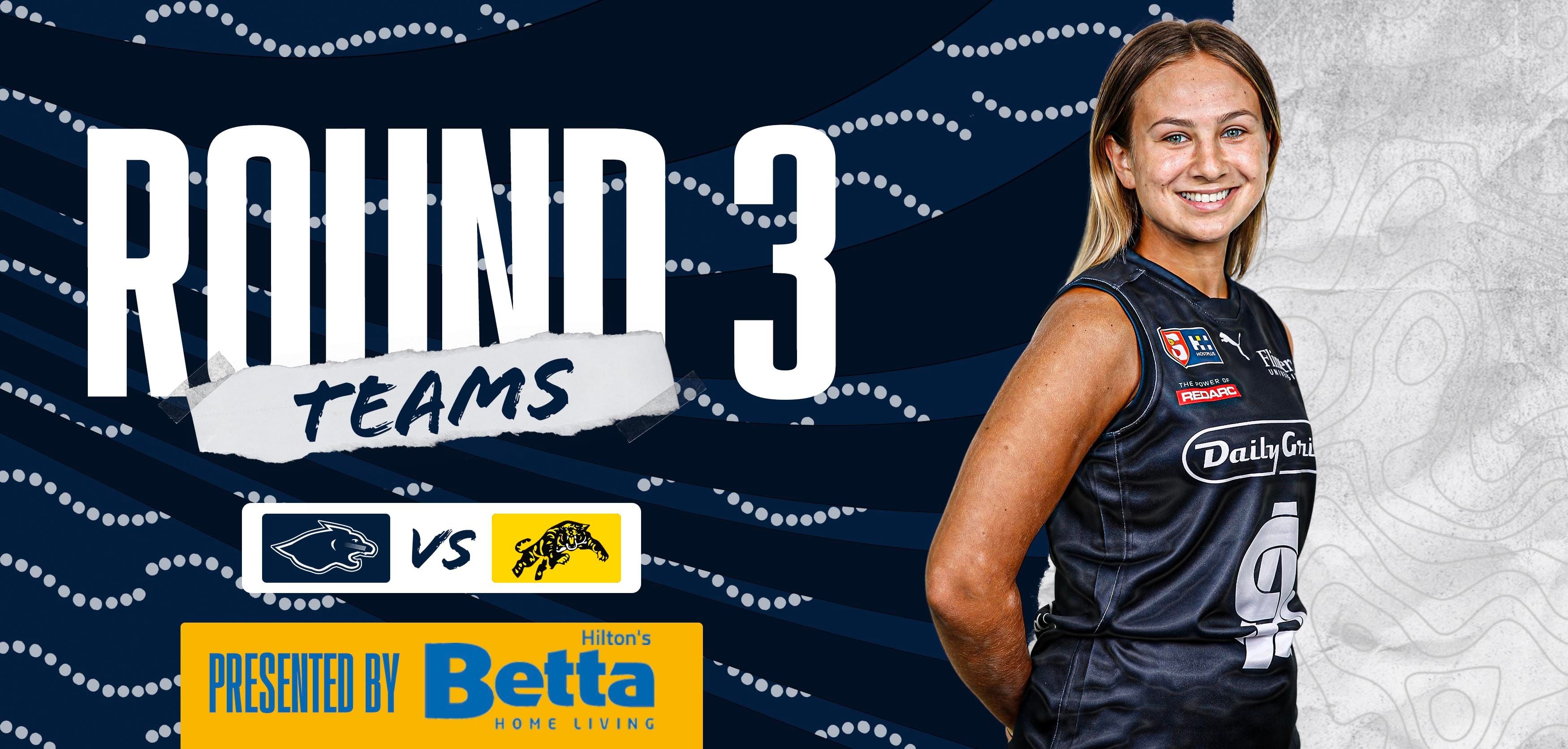 BETTA Teams Selection: SANFLW Round 3 v Glenelg BETTA Teams Selection: SANFLW Round 3 v Glenelg